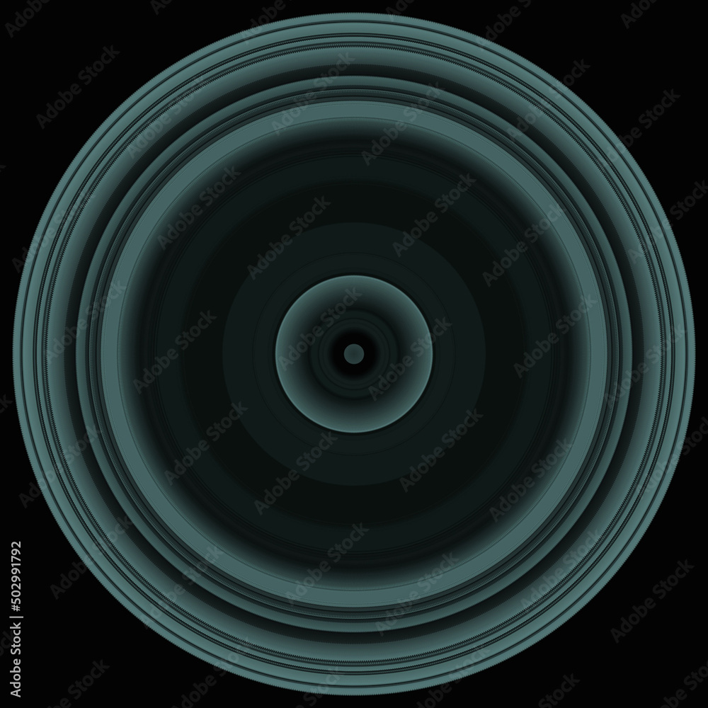 Unique circle texture details 3D design ornament black background Unique circle texture details 3D design ornament black background