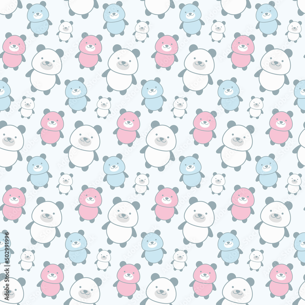 seamless cute panda pattern seamless cute panda pattern