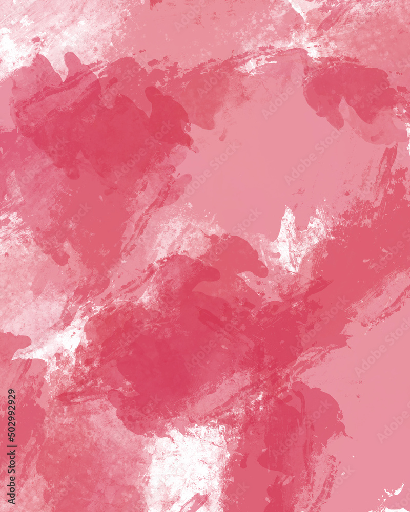 Obraz premium Graphic Resource Paint Splotch Illustration. Background Texture for Wedding or Invitation. Bright Pink Custom Paint Texture