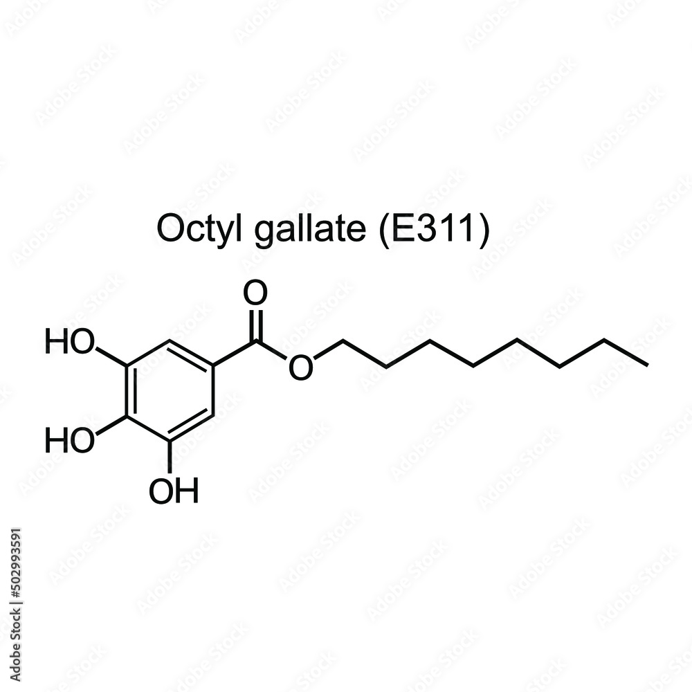 Structural chemical formula on white background
Structural chemical formula on white background