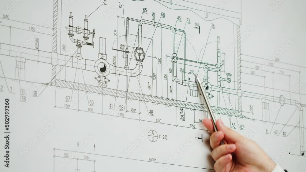 Architect designer working with plan blueprint close-up. Professional engineer showing on scheme, interior creator making architectural house project, drafting building. Architect designer working with plan blueprint close-up. Professional engineer showing on scheme, interior creator making architectural house project, drafting building.