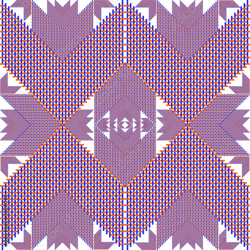 Ethic fabric carpet ornament native textile. Irate tribal seamless pattern. Geometric tranditional vector illustrations. Embroidery style.