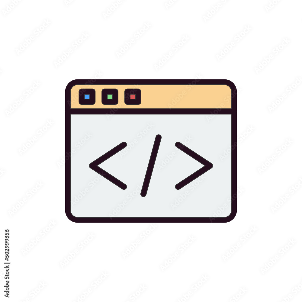 Web Coding Icon