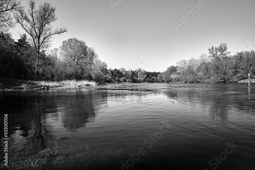 deciduous forest and the wide-spread Warta River