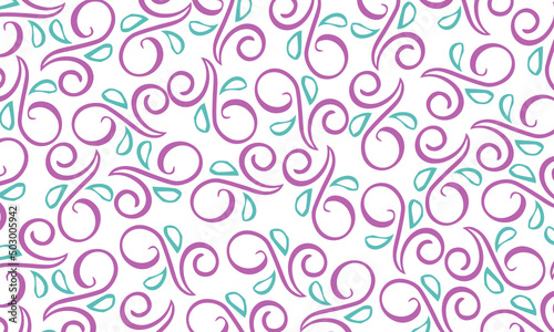 seamless pattern purple and turquoise