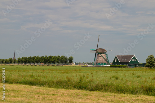 Flour mill de Nachtegaal, near the small village of Middenbeemster in North Holland.