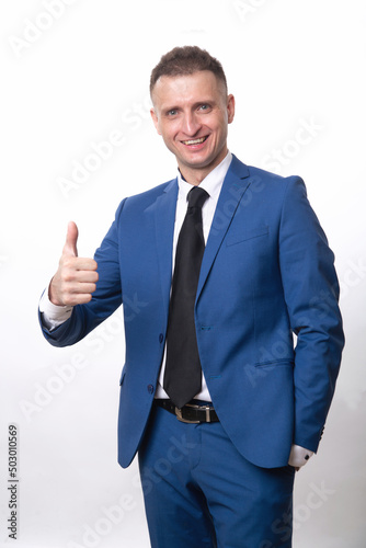 A man shows a sign of good luck