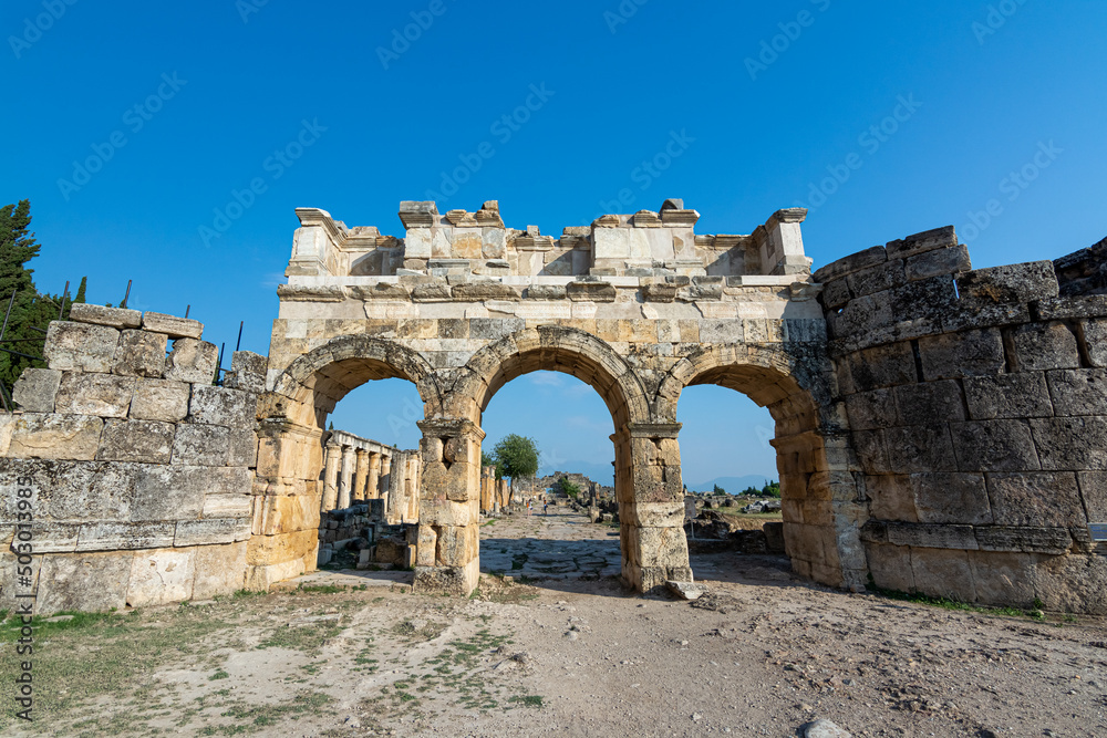 ruins of the roman gate