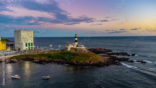 Salvador Bahia Cidade Turismo Nordeste Brasil Paisagem Mar Urbano Drone Histórico Cultural Arquitetônico