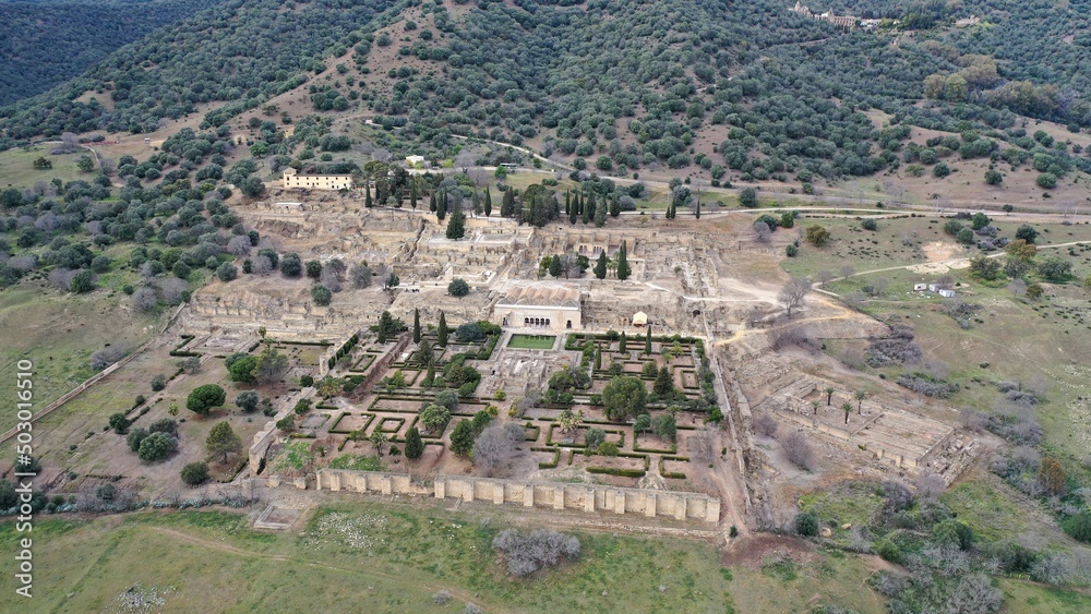Ruines de Medina Azahara, palais médiéval arabo-musulman près de Cordoue, en Espagne