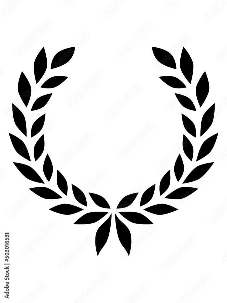 Dekorativer Lorbeerkranz Illustration 