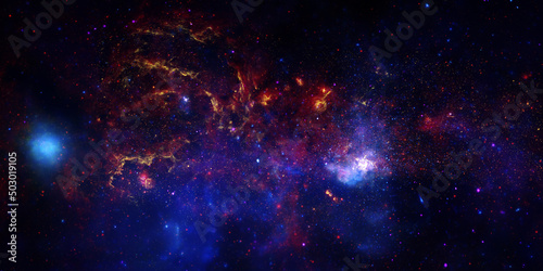 Canvas-taulu Artwork - Great Observatories Unique Views of the Milky Way - with elements from
