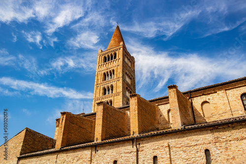 Tower of Pomposa abbey. Codigoro, Ferrara - Italy photo