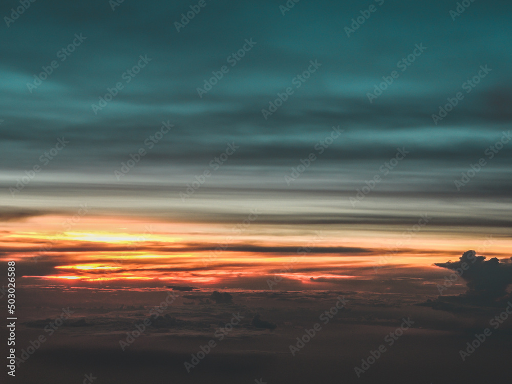 Scenic view of sky at sunset