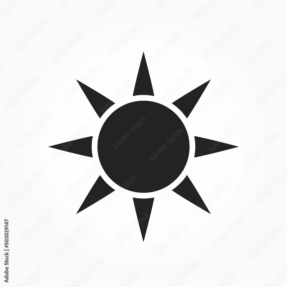 sun icon. summer and nature symbol. isolated vector image sun icon. summer and nature symbol. isolated vector image