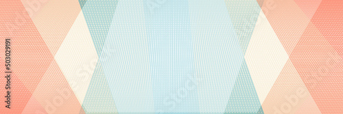 Textured, abstract geometric backdrop design with beautiful bright rays of pretty trendy colors. Copy space in center of black web banner background.