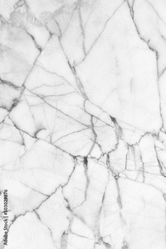 Obraz premium White marble texture abstract background pattern with high resolution.