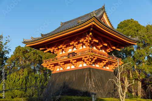 京都仁和寺の鐘楼