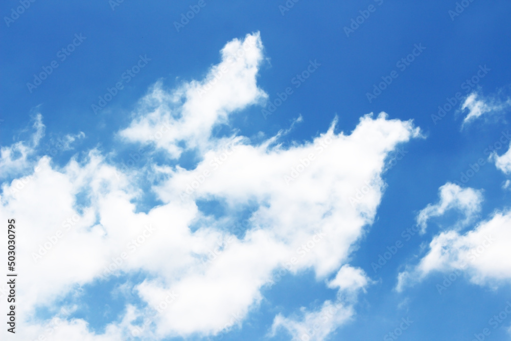 Blank sky surface with small clouds Blank sky surface with small clouds