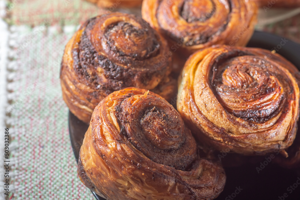 Making cinnamon rolls from scratch. Sweet and Delicious sweets known as morning buns. Making cinnamon rolls from scratch. Sweet and Delicious sweets known as morning buns.