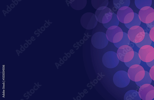 Bokeh style dark blue background