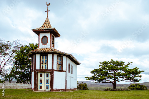 church in the district of Milho Verde, in the city of Serro, State of Minas Gerais, Brazil photo
