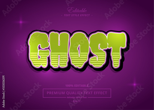 GHOST VECTOR TEXT STYLE EFFECT