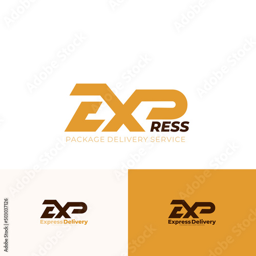 Express logo vector, fast delivery service logo
