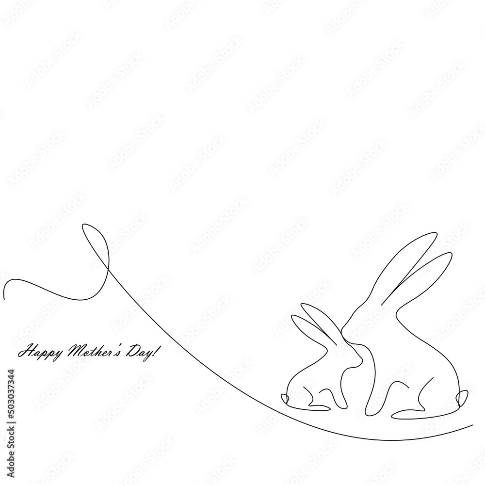 Happy mothers day card vector illustration Happy mothers day card vector illustration