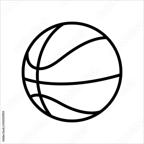 basketball icon vector design template simple and clean