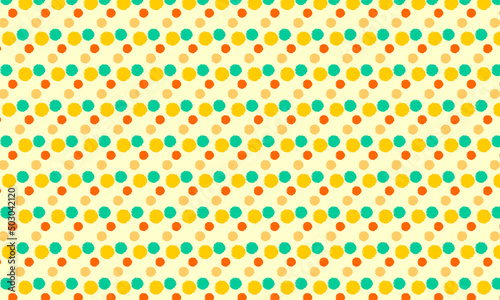 Polka dot pattern vector. colorful background