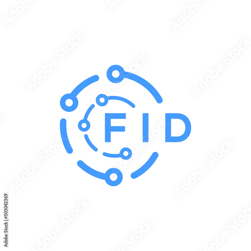FID letter logo design on white background. FID creative  initials letter logo concept. FID letter design.