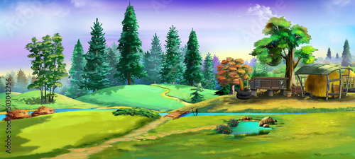 Animal farm in the village 02