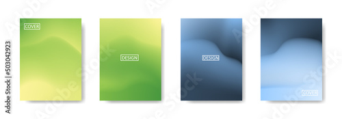 Set of abstract background with beautiful gradation color, colorful background for poster flyer banner backdrop.vertical banner.cool fluid background vector illustration