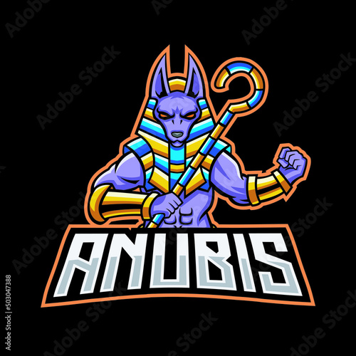 Anubis Mascot Esport Logo Team
