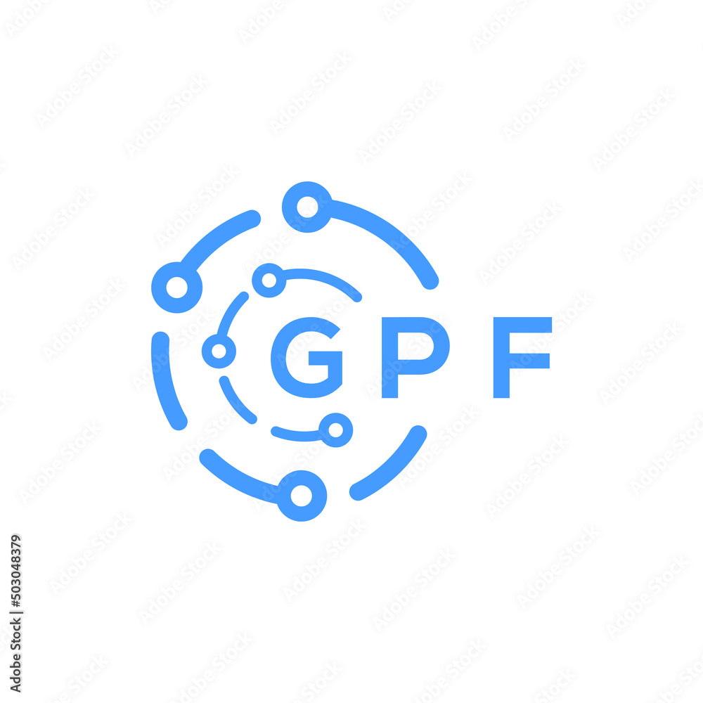 GPF technology letter logo design on white background. GPF creative initials technology letter logo concept. GPF technology letter design. GPF technology letter logo design on white background. GPF creative initials technology letter logo concept. GPF technology letter design.