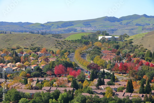 Autumn foliage in San Ramon Valley, California
