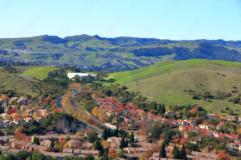 The plantations in this California city make up for the lack of native autumn foliage
