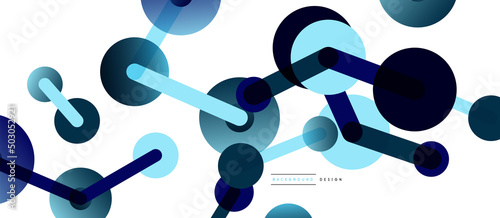 Network concept abstract background. Dots connection. Big data idea. Business template for wallpaper, banner, background or landing