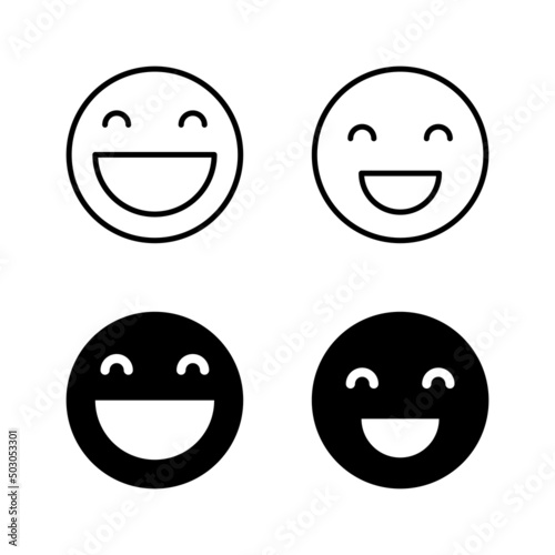 Smile icons vector. smile emoticon icon. feedback sign and symbol
