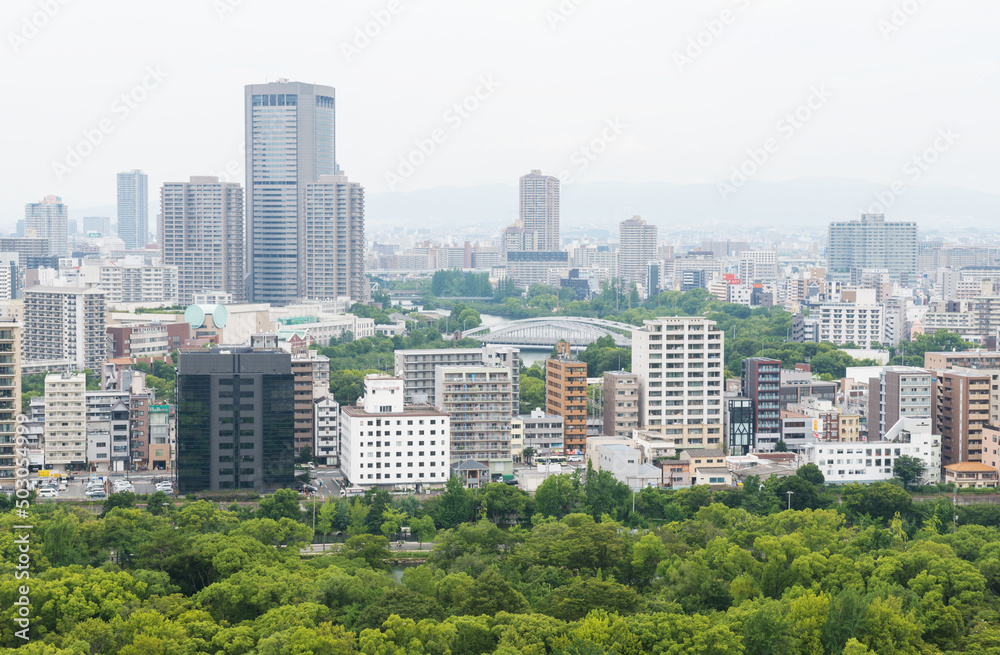 Fototapeta premium 大阪の街並み