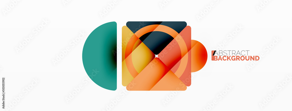 Creative geometric wallpaper. Minimal abstract background. Triangles and circles composition vector illustration for wallpaper banner background or landing page Creative geometric wallpaper. Minimal abstract background. Triangles and circles composition vector illustration for wallpaper banner background or landing page
