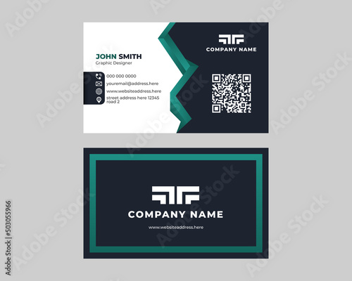 Modern Business card design template for company, shop, office, corporate, multipurpose use visiting card