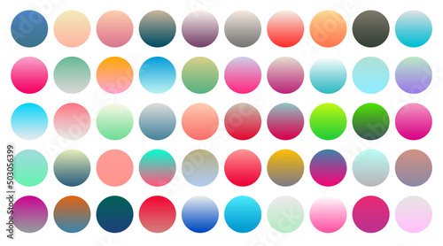 colorful gradient palette colors big set