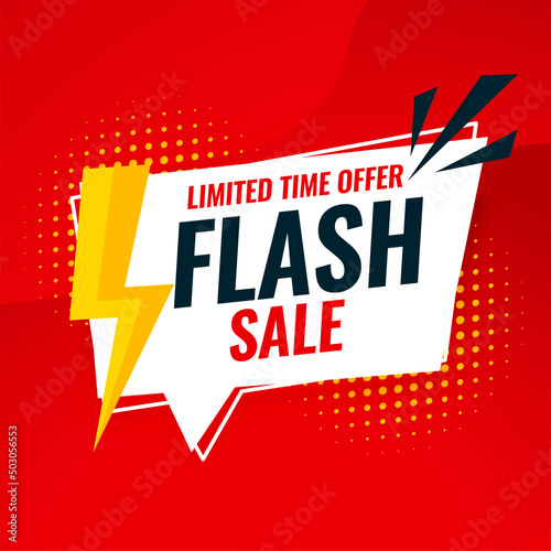 flash sale and discount banner design