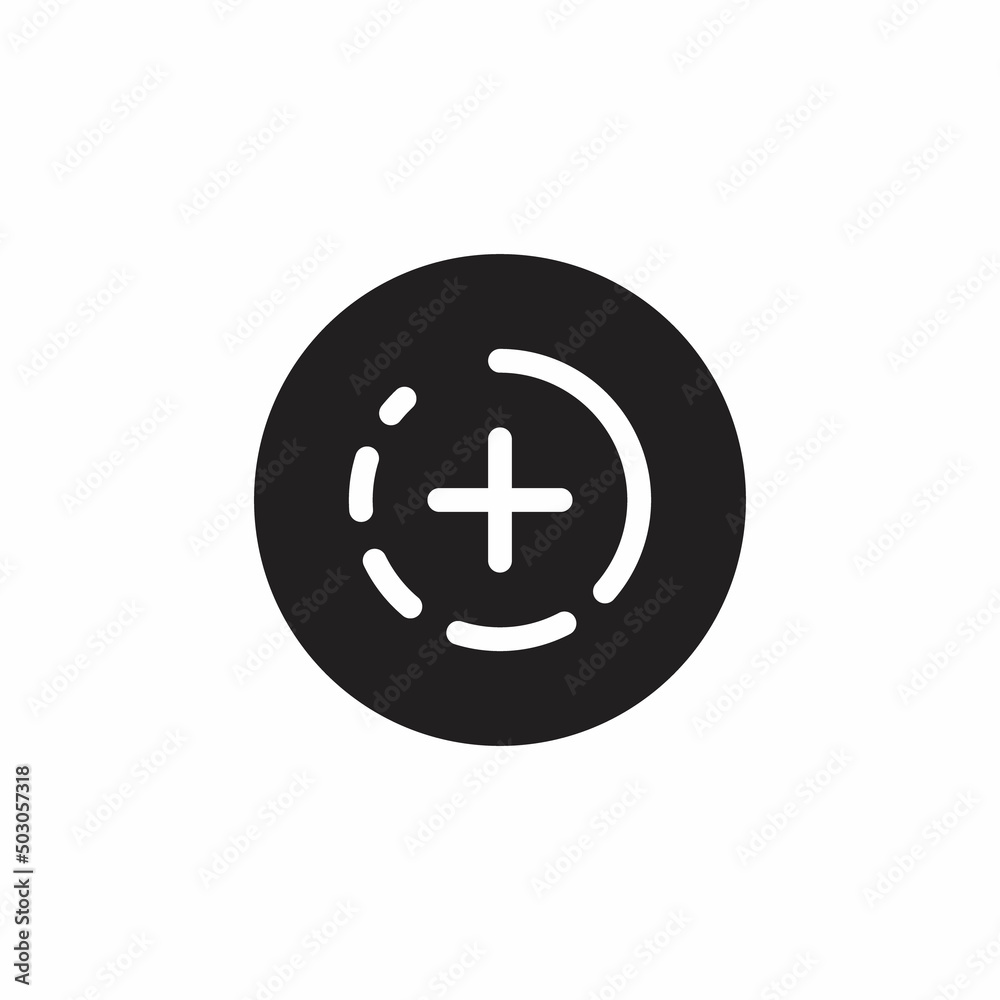 Add Story Button Icon. Social Media Stories Vector Add Story Button Icon. Social Media Stories Vector