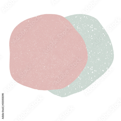 Abstract Organic Shape With Grainy Texture