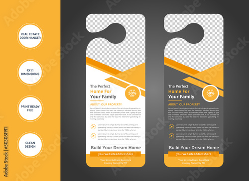 Real Estate Door Hanger Template Design