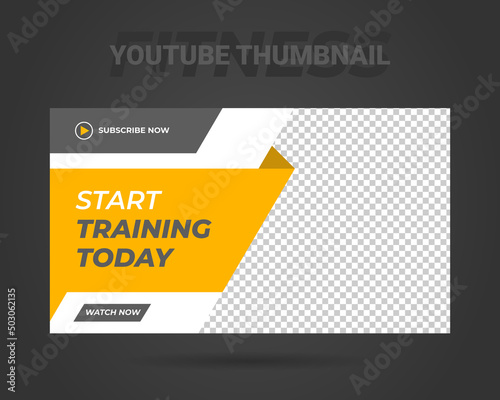 Youtube thumbnail and web banner template