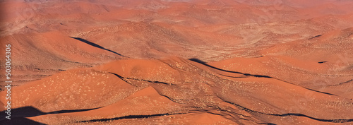Namibia, aerial view of the Namib desert